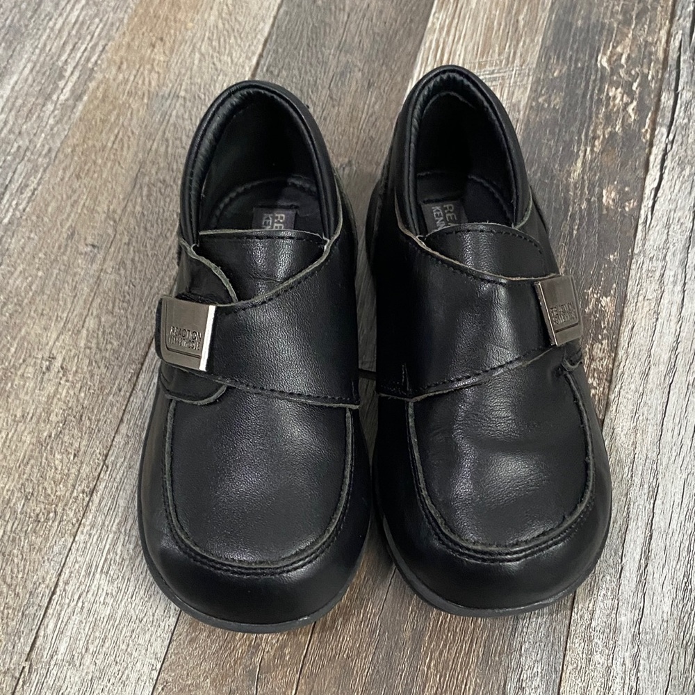Reaction Kenneth Cole Kids Black Leather Dress Shoes